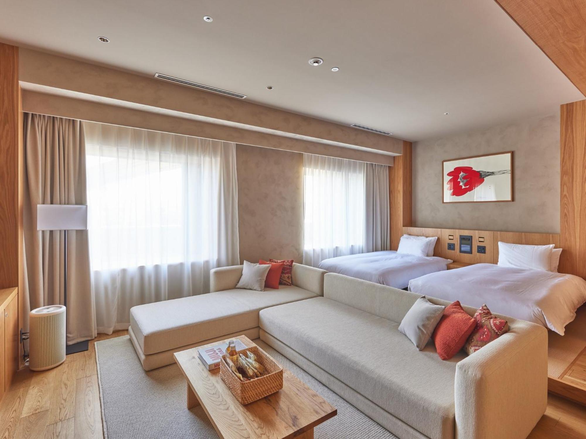 Chambre Lits Jumeaux Deluxe avec Baignoire Hinoki